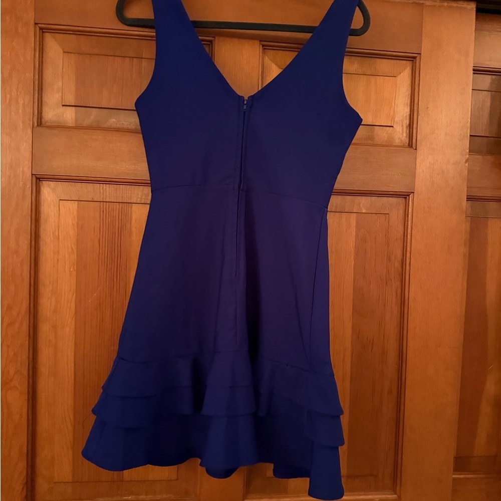 Teeze Me Royal Blue Ruffle Hem Dress | Juniors Size 5/6 - Picture 7 of 10